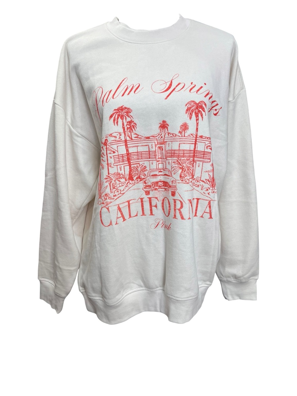 Victoria’s Secret PINK Palm Springs California Crewneck Sweatshirt Medium - Picture 2 of 9
